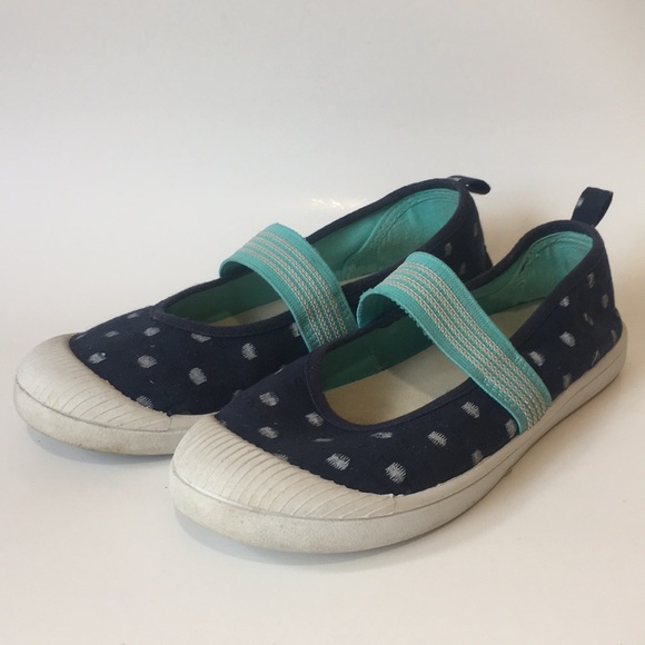 Cat & Jack Shoes Cat Jack Blue Polka Dot Mary Jane Shoes 2 Poshmark